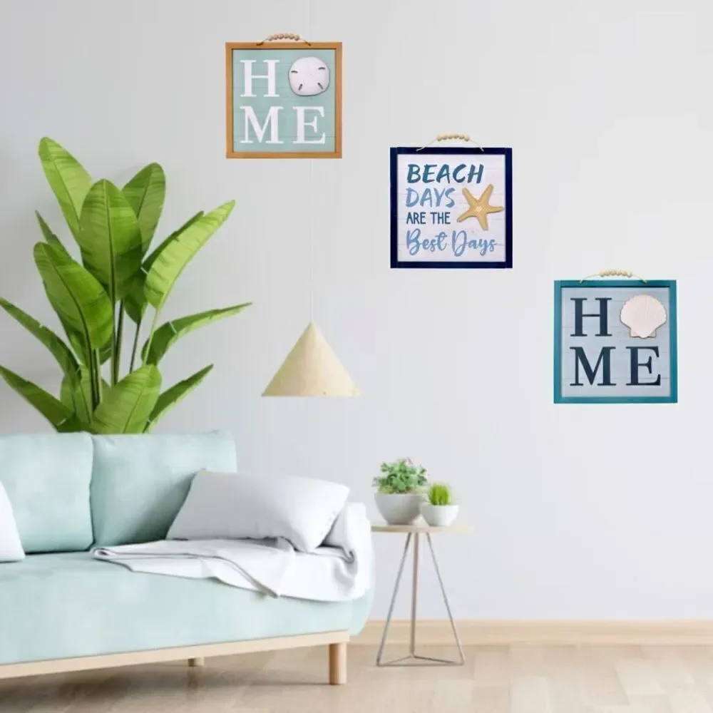 NWT Set of 3 Gorgeous Shore Living Nautical Accent Framed Wall Decor 13”x 11”